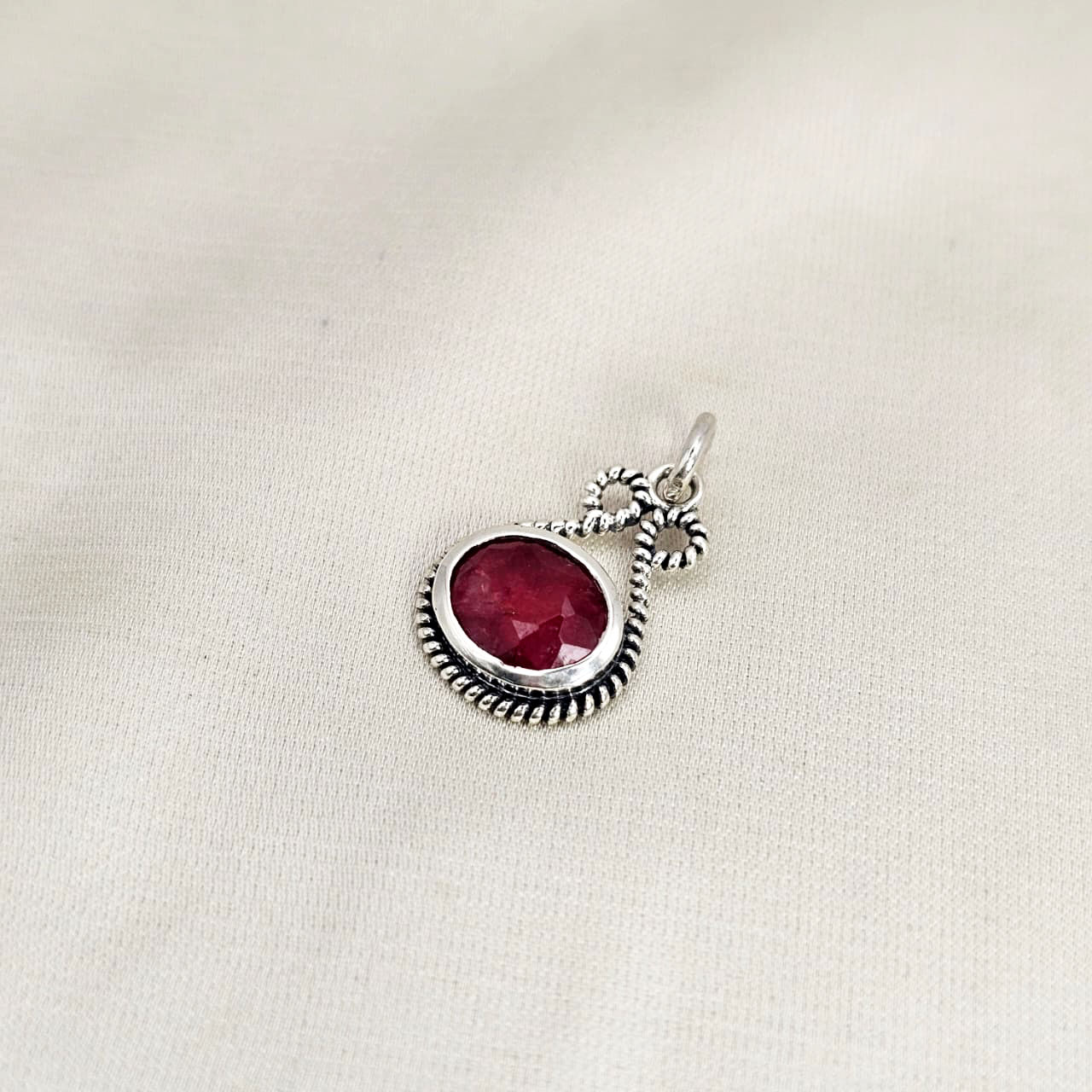 Ruby Paisley Pendant