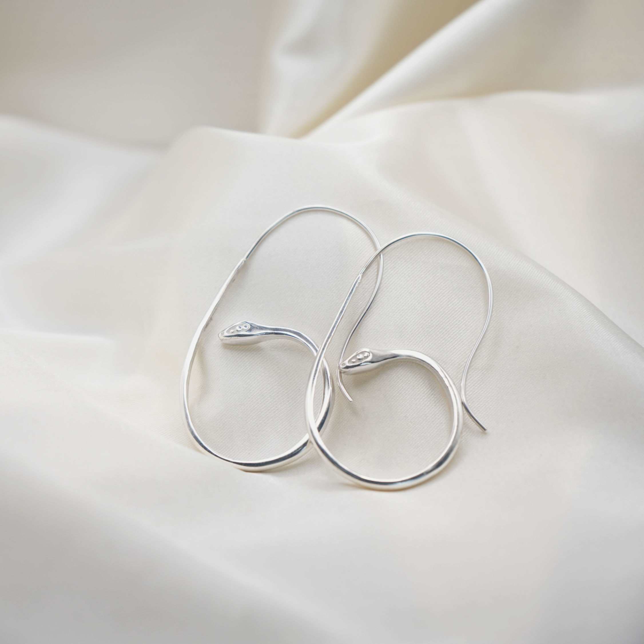 Snake Hoop Earrings