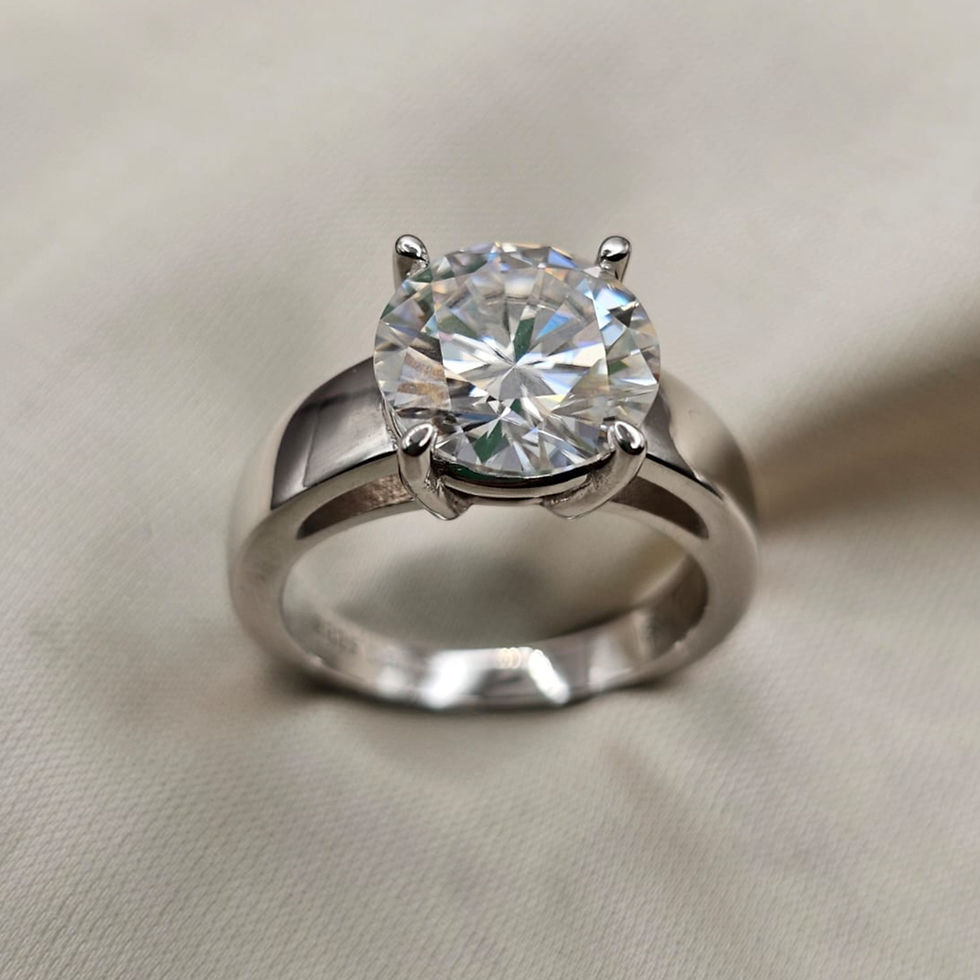 Thumbnail: Moissanite Engagement Ring