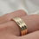 Thumbnail: 9ct Gold Square Band Ring