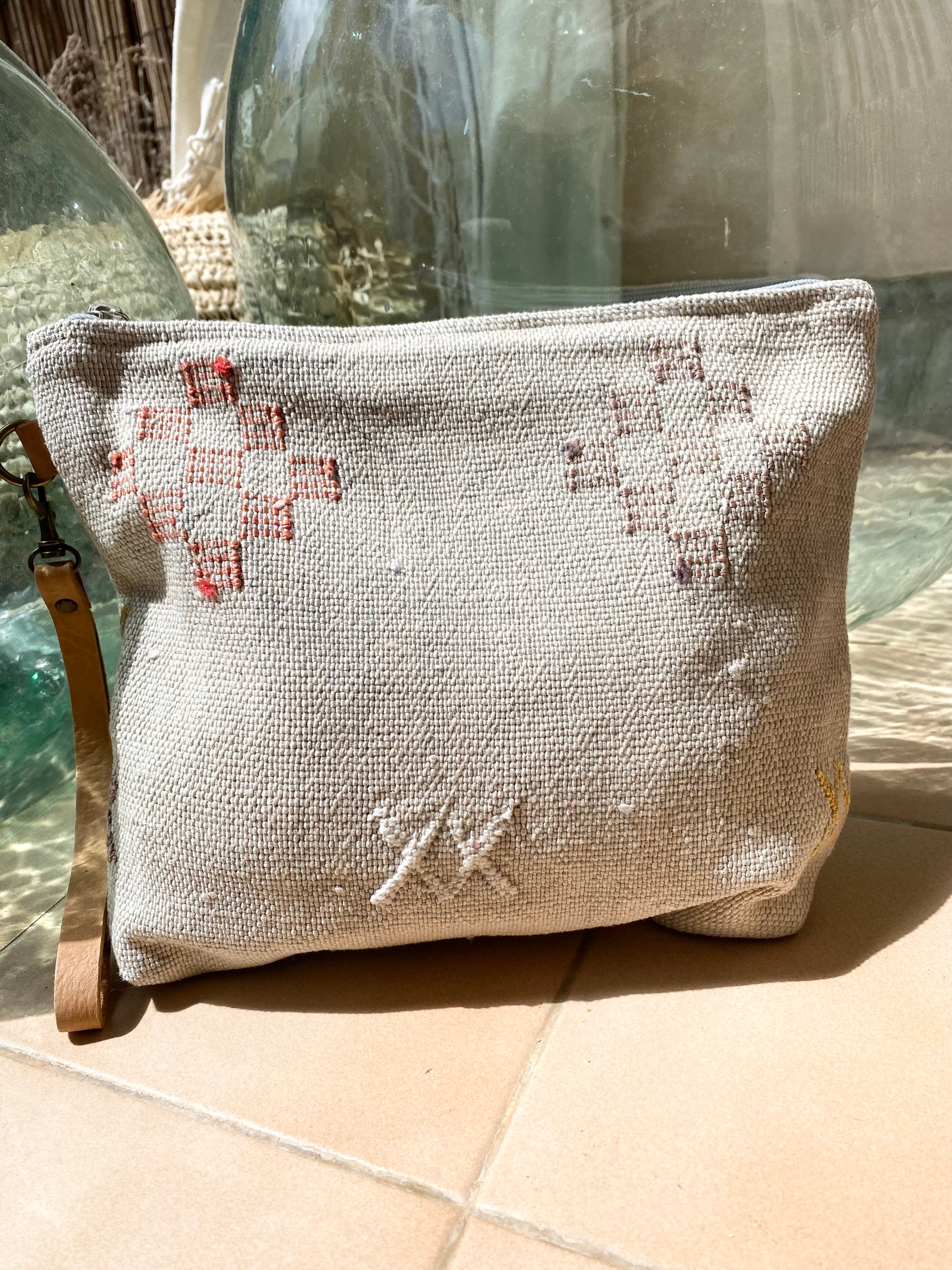 Pochette Sabra gris clair