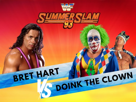 Bret Hart vs. Doink the Clown WWE WWF SummerSlam 1993