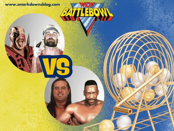 Davey Boy Smith & Kole vs. Road Warrior Hawk & Rip Rogers WCW Battlebowl 1993 Custom Match Card Design