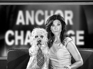 Even Lu’s rescue dog Monkey gets in on the tv action. Did you know Lu is a passionate animal