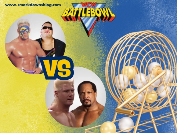 Sting & Jerry Sags vs. Ron Simmons & Keith Cole WCW Battlebowl 1993 Custom Match Card Design