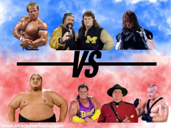 The All-Americans vs. The Foreign Fanatics WWF WWE Survivor Series 1993 Match Card