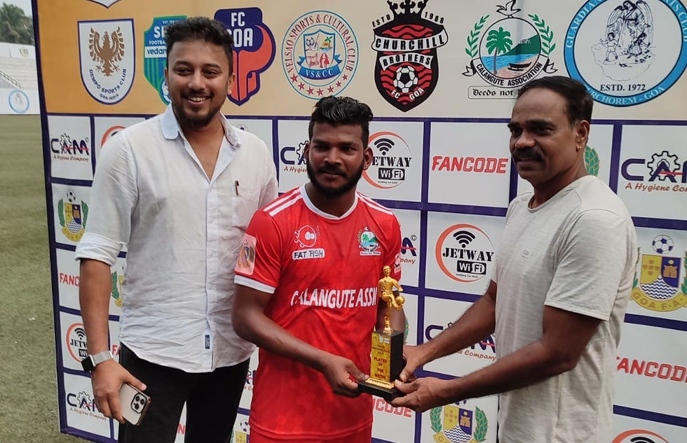 Calangute Association begin the season on a winning note, outclass Guardian Angels in Goa Pro League