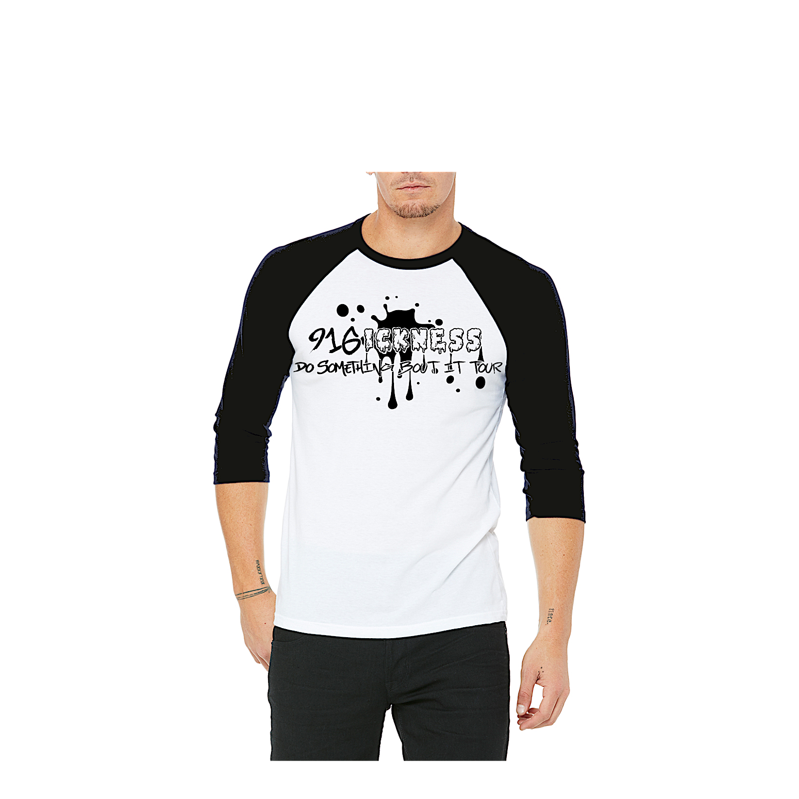 91Sickness Blk & White Basball