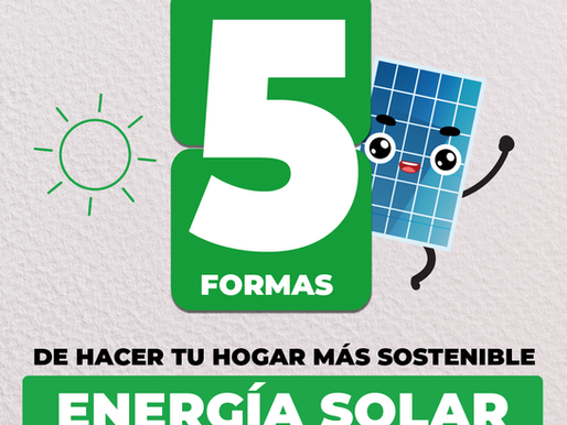 5 formas de hacer tu hogar más sostenible con energía solar