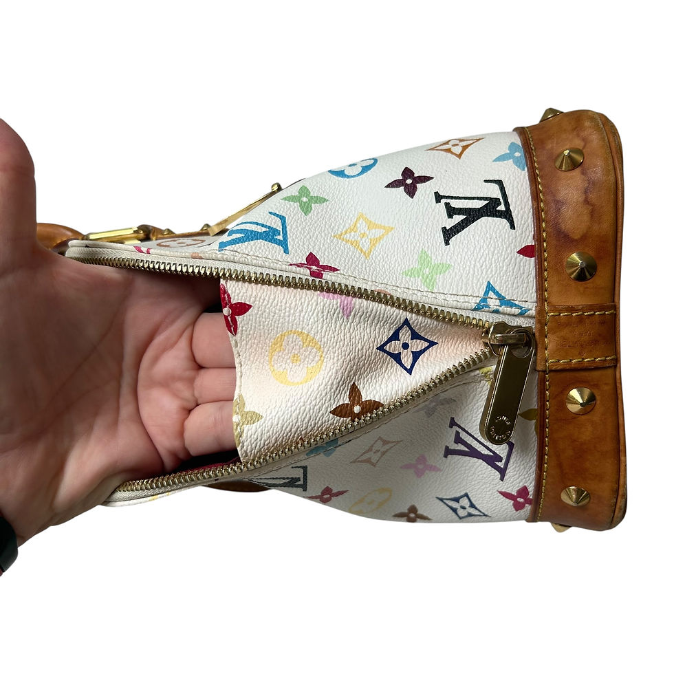 Thumbnail: Louis Vuitton Murakami vintage multicolor white Blanc Alma 