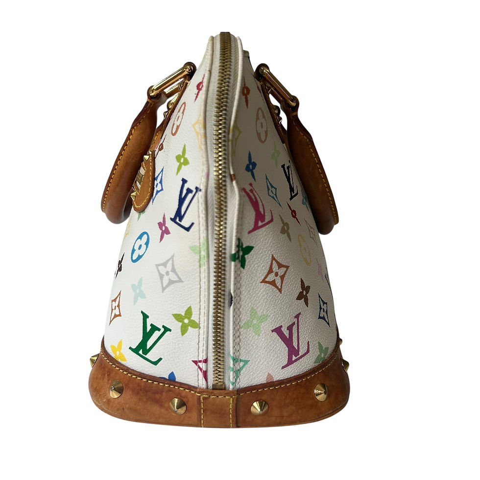 Thumbnail: Louis Vuitton Murakami vintage multicolor white Blanc Alma 