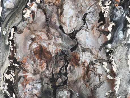 abstract painting named between harmony and chaos by visual artist kai-li ma
for her ongoing series inner strata
