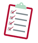 Clipboard with a checklist