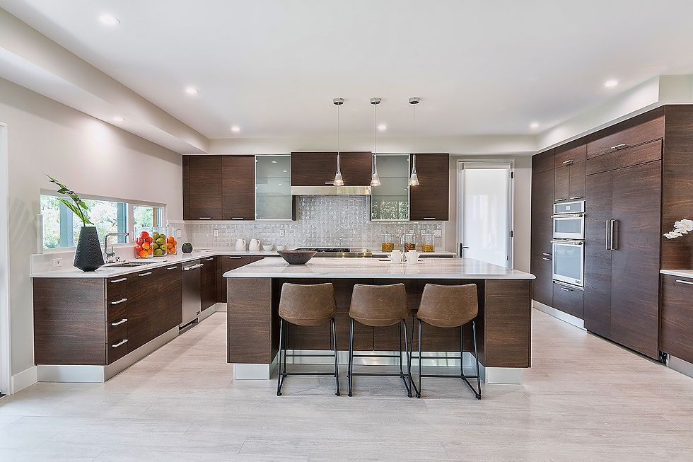 Modern Kitchen, Living, & Bath