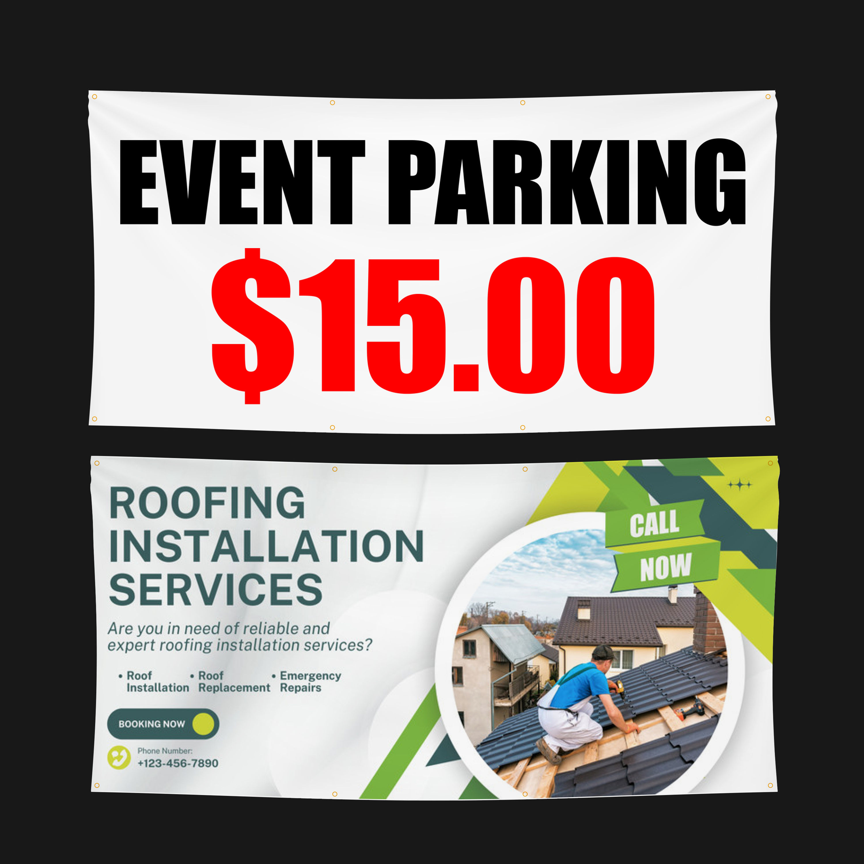 Large Format Banners – 4ft Height Range