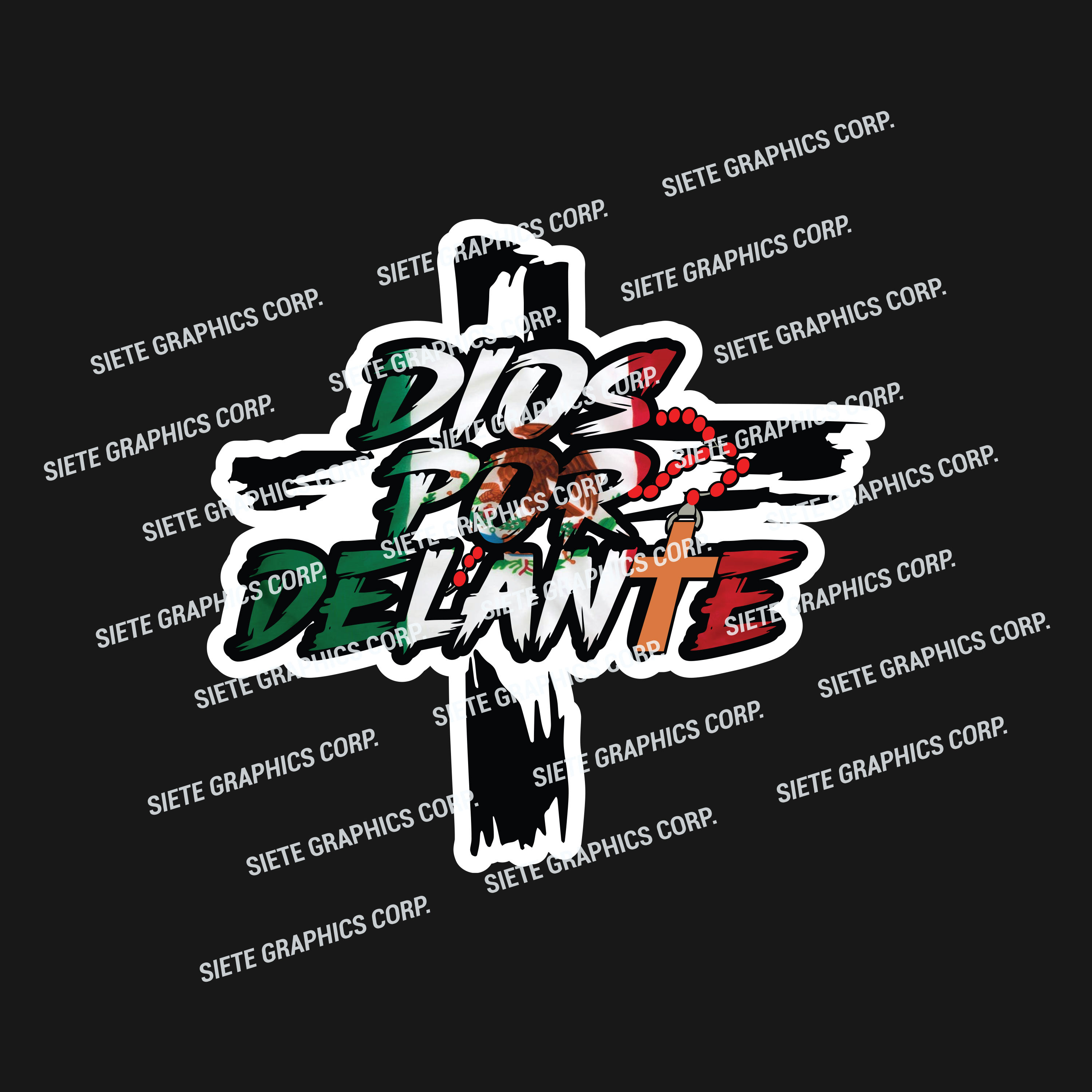 Dios por delante Decal