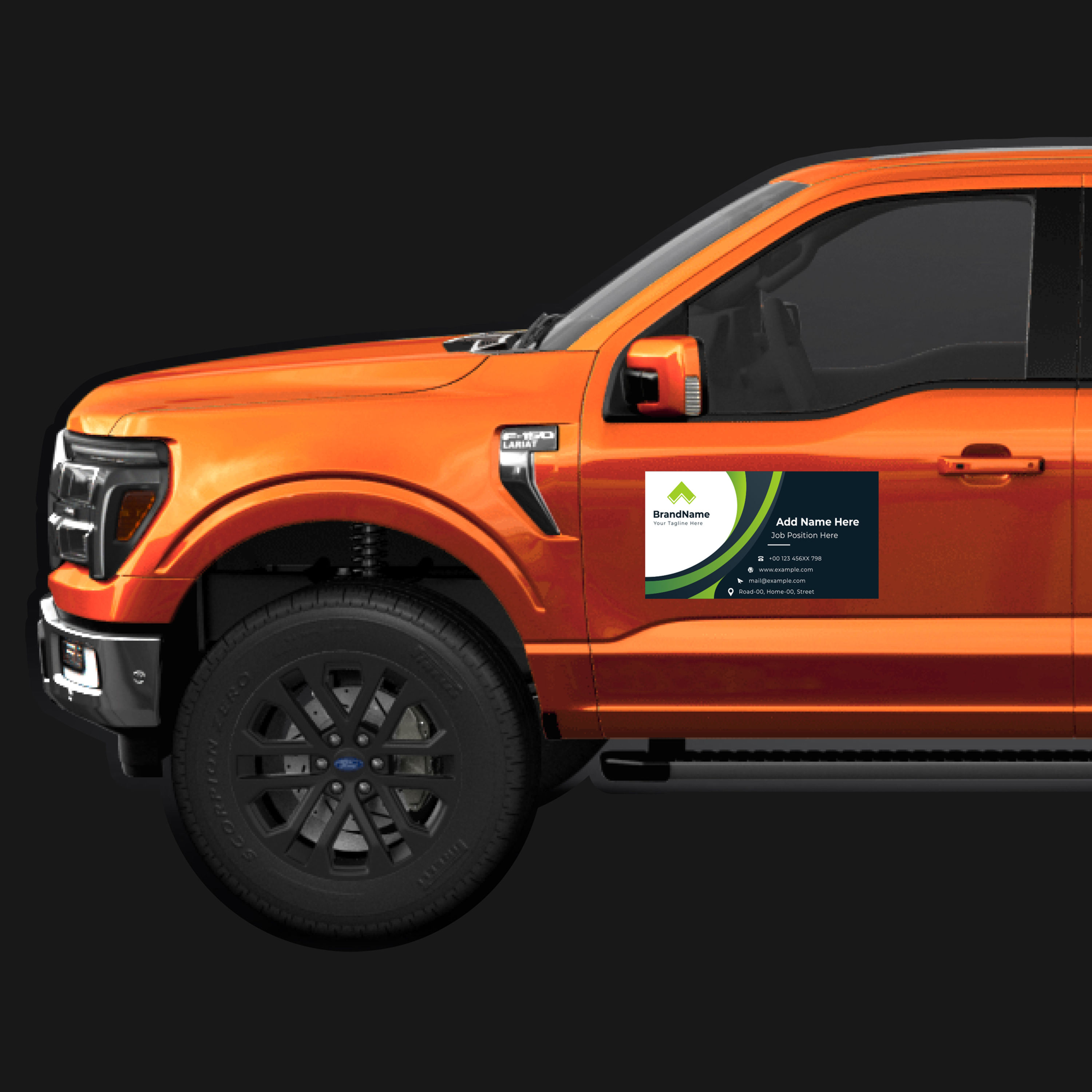 Custom 24" x 12" Vehicle Magnet Pair – Full-Color Set (2)