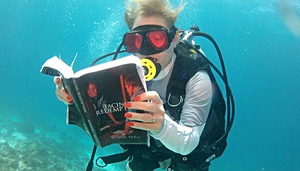 DIVING INTO A GOOD BOOK