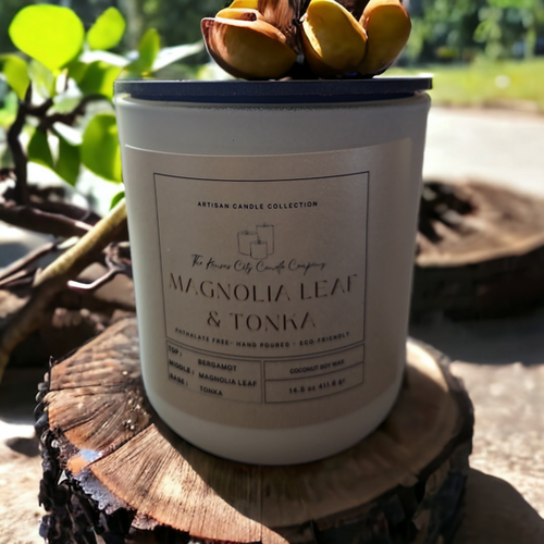 tonka and tobacco leaf candle Formerly Known As 16 oz Spiced Tobacco 