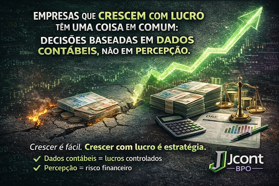 Empresas que crescem com lucro têm uma coisa em comum: decisões baseadas em dados contábeis, não em percepção