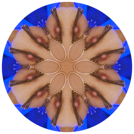 Body art photography Berlin – kaleidoscopic nipples, Body Relics by Anna Wilhelm