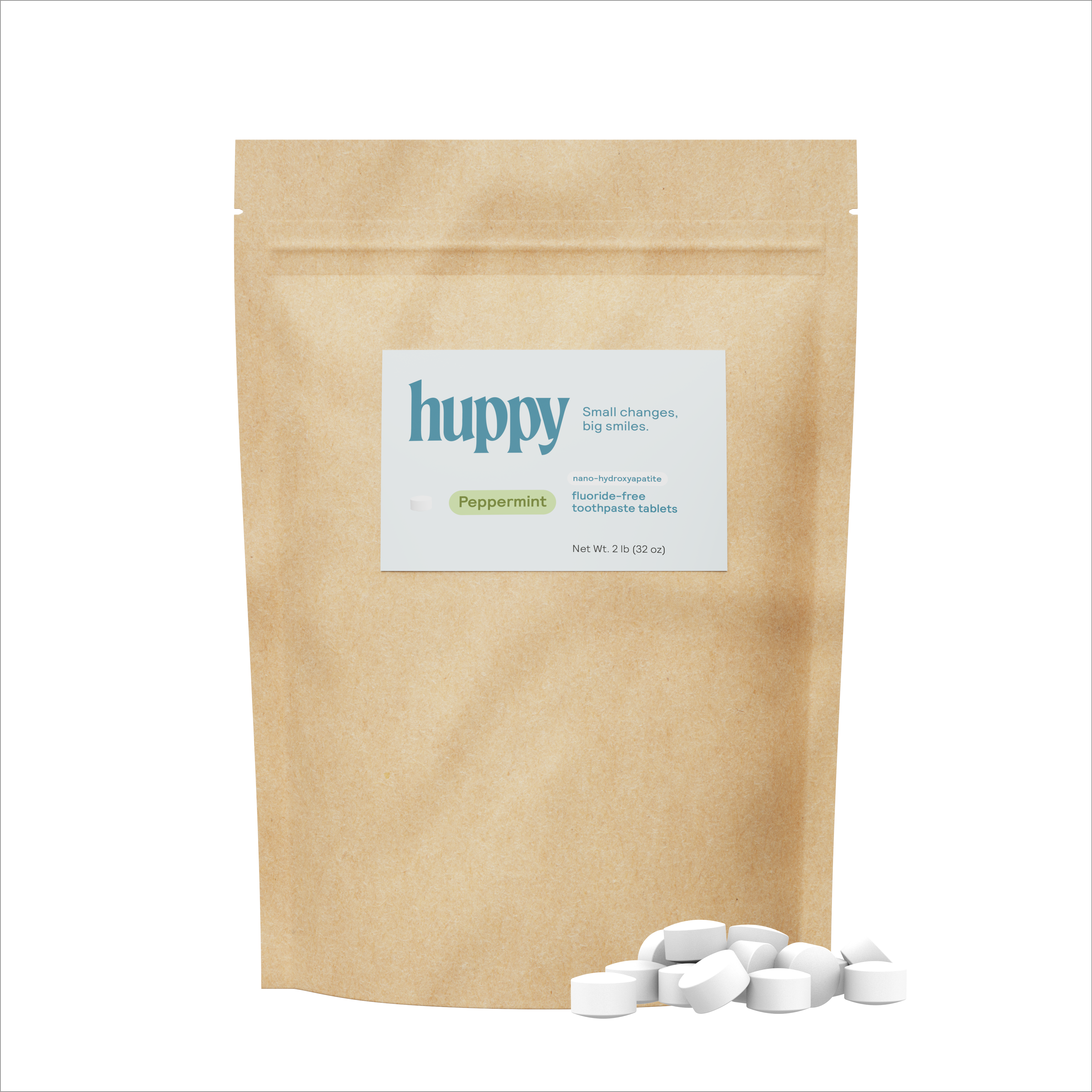 Fluoride-Free Toothpaste Tablets | Peppermint