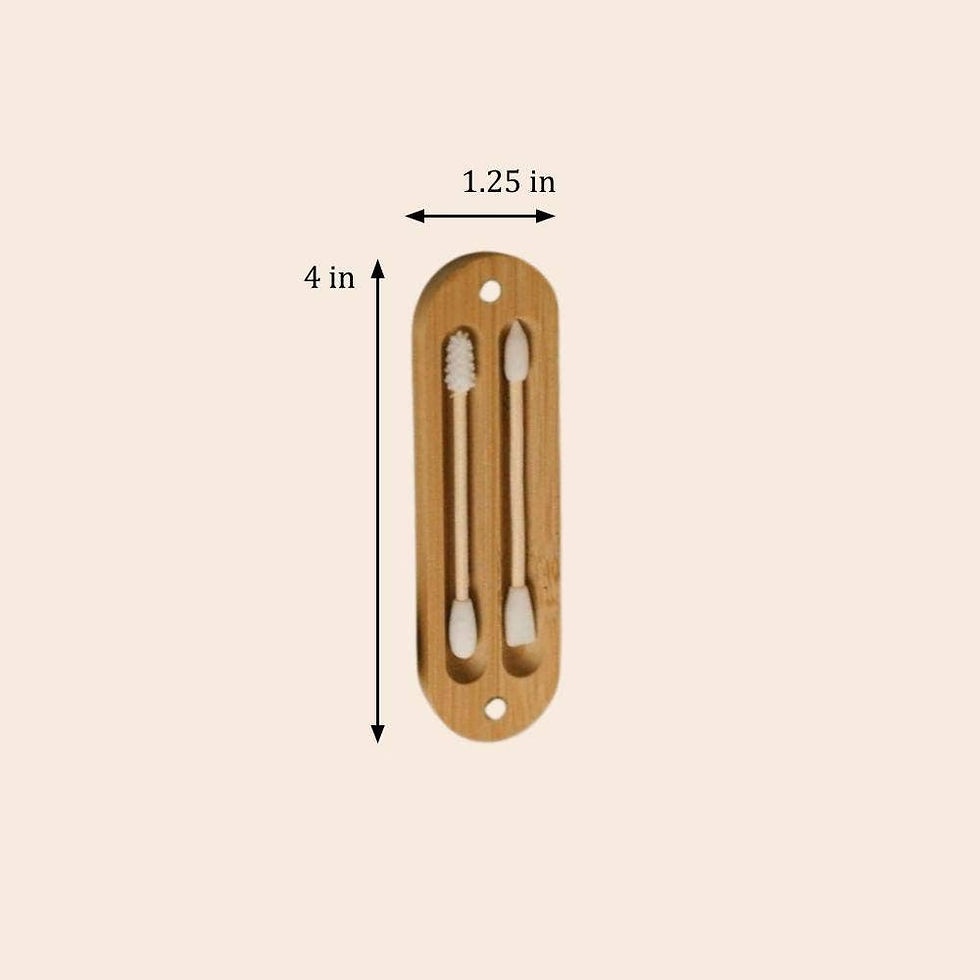 Thumbnail: Reusable Bamboo Ear Buds in Case