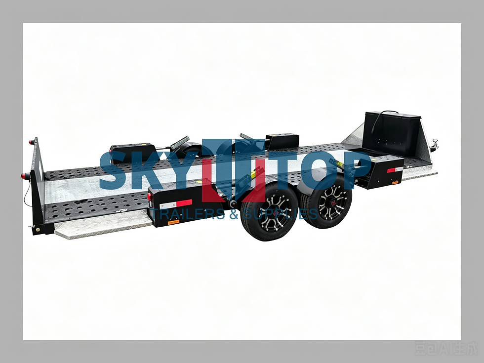Thumbnail: 5000mm flatbed car trailer