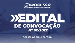 Edital de Convocação nº 62/2022