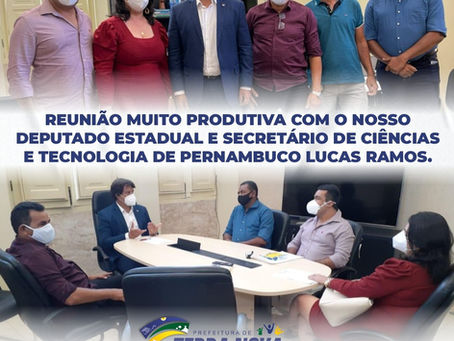 Encontro com o Dep. Estadual e Secretário da pasta Lucas Ramos