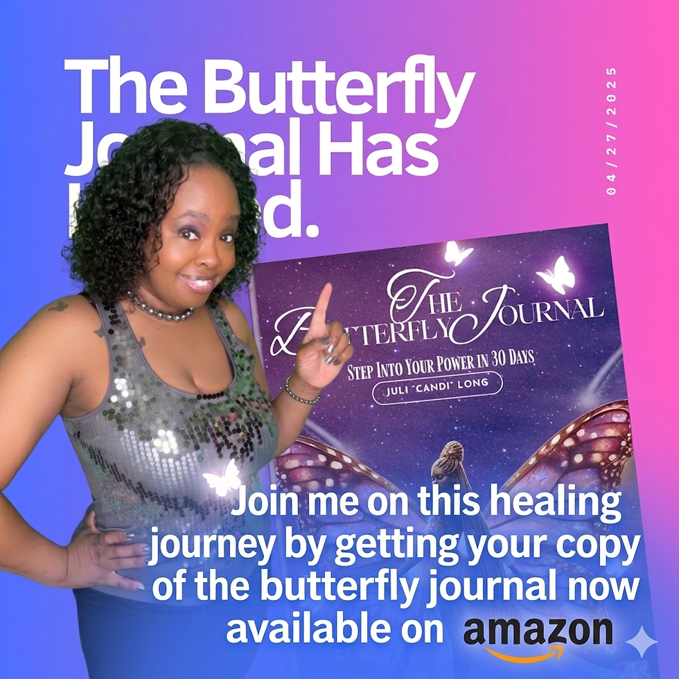 Woman promoting Butterfly Journal for healing and self reflection, focused on personal growth and emotional healing journey