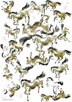 A2 horse paper with quotes