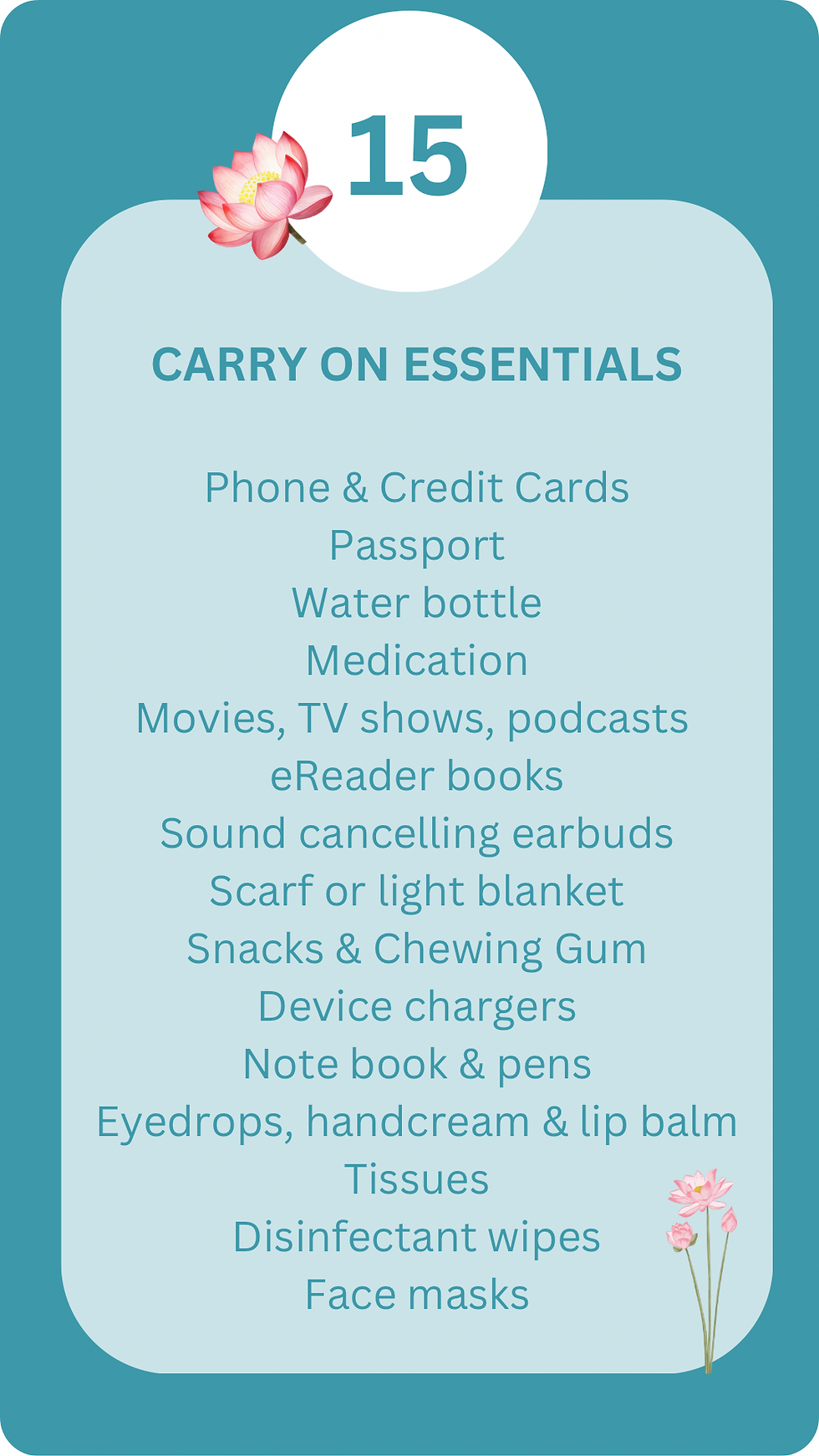 Travel_Carry on Bag Essentials