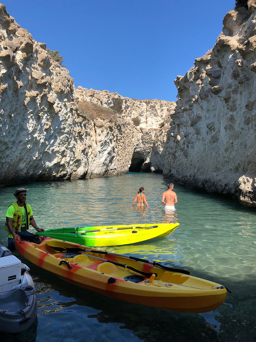 Kayaking, Milos