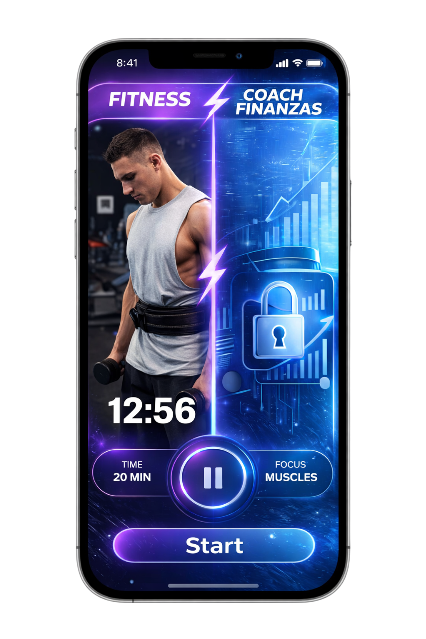 App movil fitness y finanzas