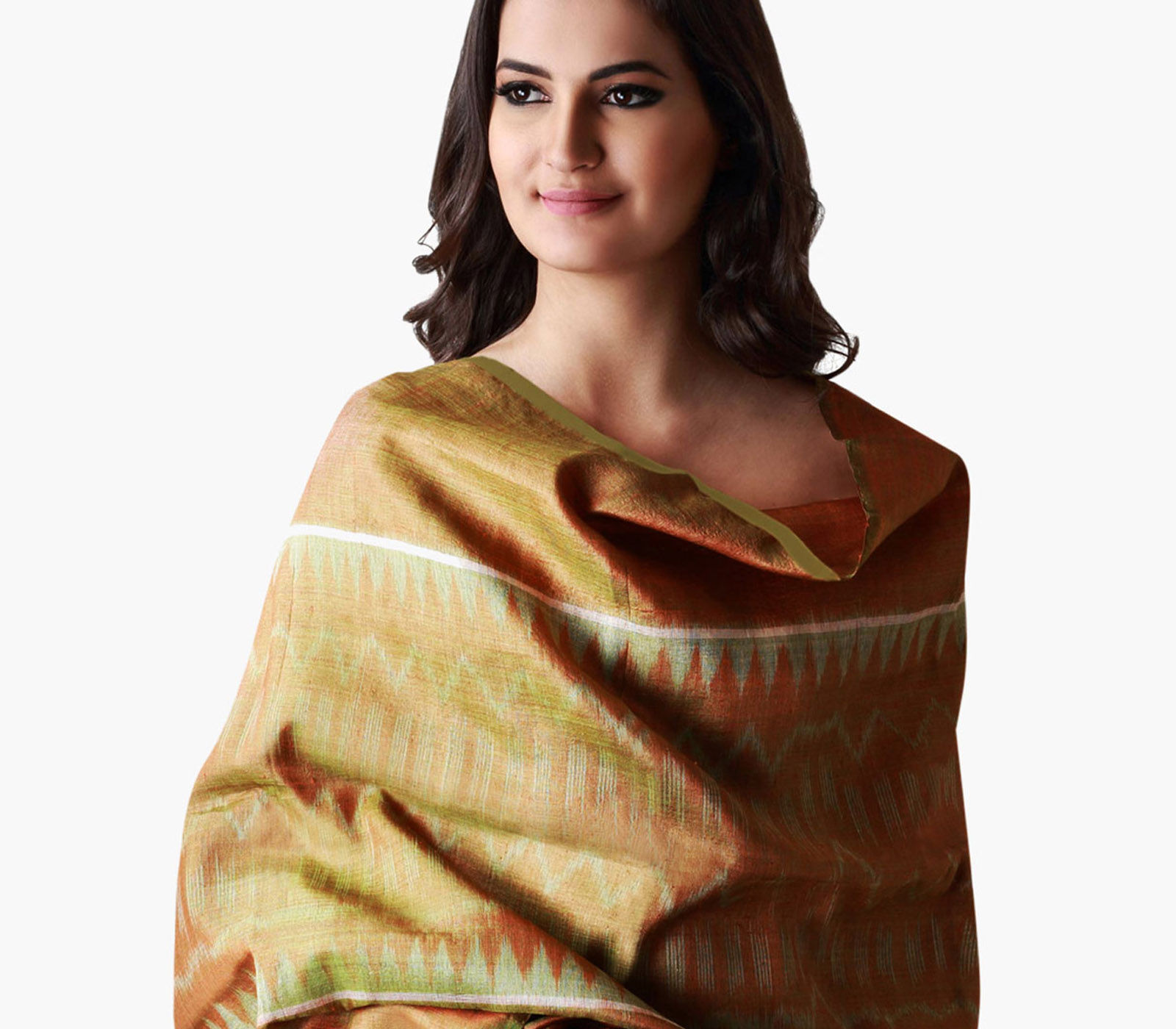 Pure Tussar Silk, Woven Shwal - Handloom