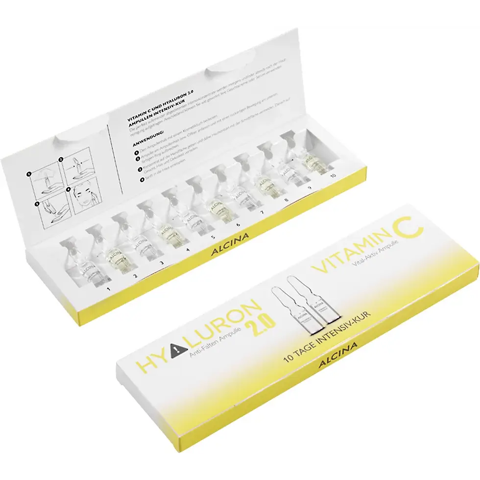 Alcina Hyaluron und Vitamin C Ampullenkur