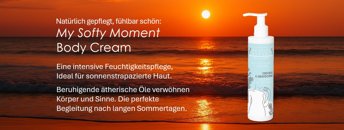 My Softy Moment Body Cream, natürlich gepflegt, ideal für sonnenstrapazierte Haut, HaarPflegeShop.
