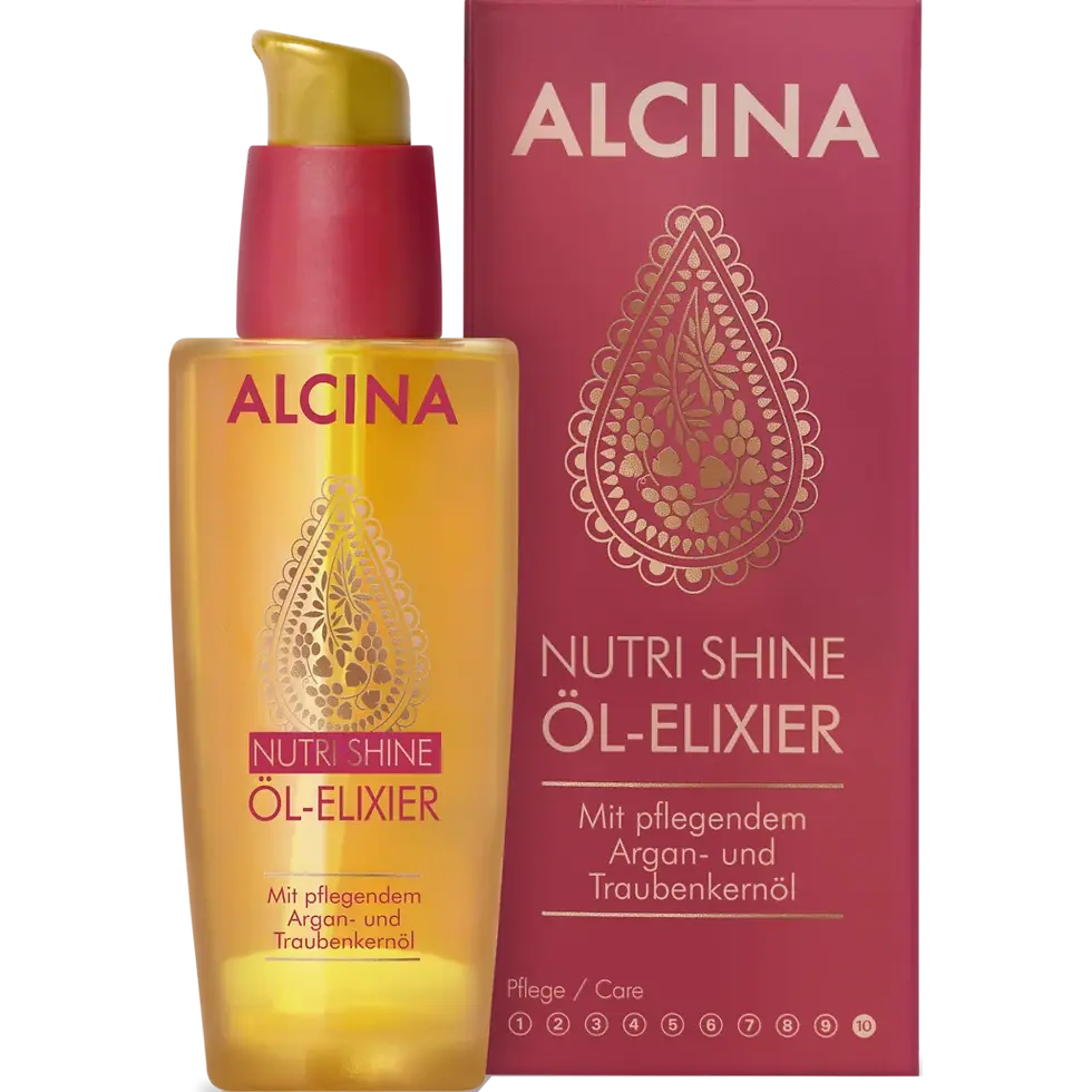 Miniaturbild: ALCINA NUTRI SHINE Öl-Elixier Flasche und Karton