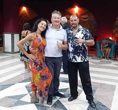 Edemondo Bertolucci con Juan Carlos Martinez e Nora Witanowsky