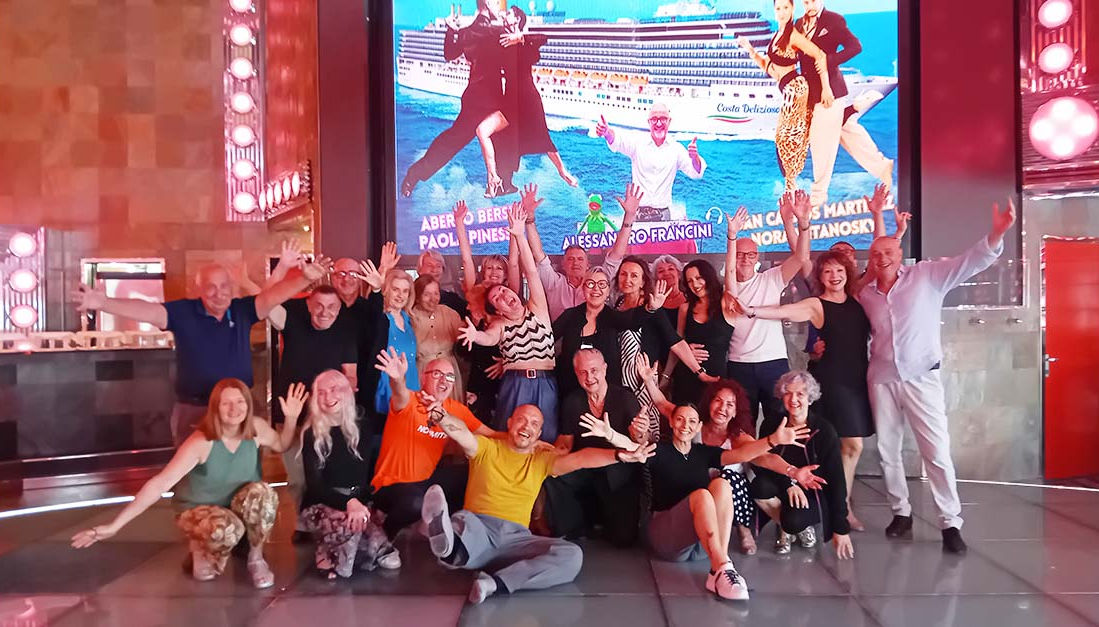 Gruppo tango in Crociera con Alberto Bersini e Paola Pinessi