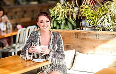 Jessie Hamby with coffee