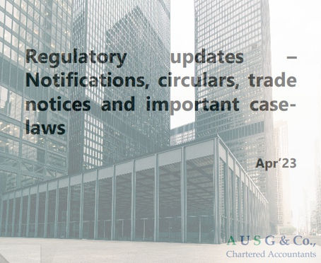 Apr'23 Regulatory updates