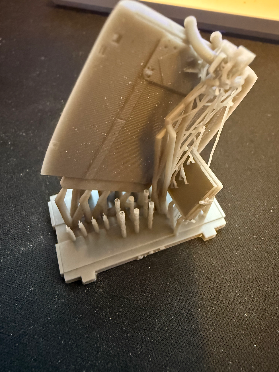 MH-53 Pavelow rear ramp with GAU-2B "minigun" for scale models