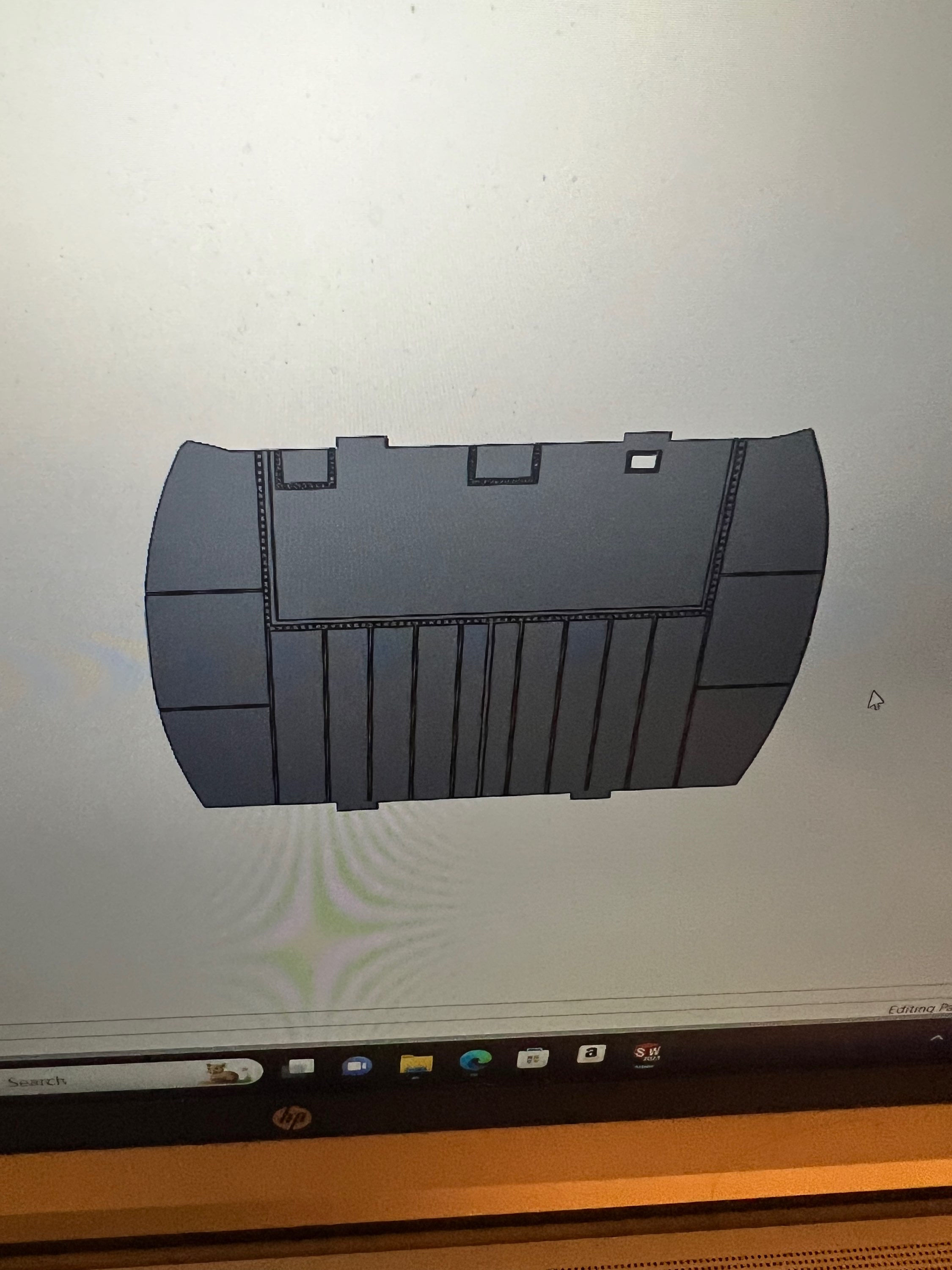 1/35 Academy H60 model cabin rear bulkhead IMPROVED