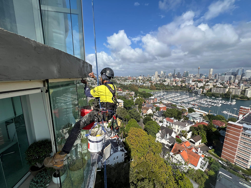 high rise window cleaning in sydney