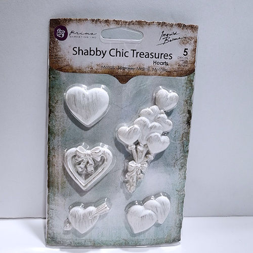Prima Shabby Chic Treasures Metals - Hearts