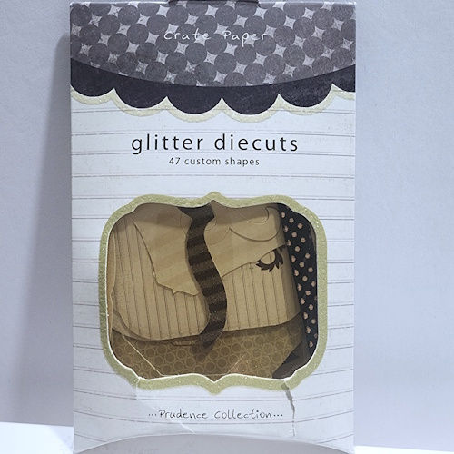 Crate Paper Glitter Die Cuts - Prudence Collection