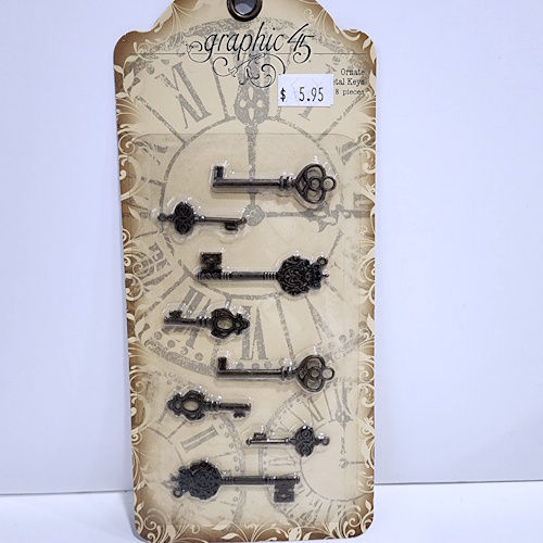 Graphic 45 Ornate Metal Keys