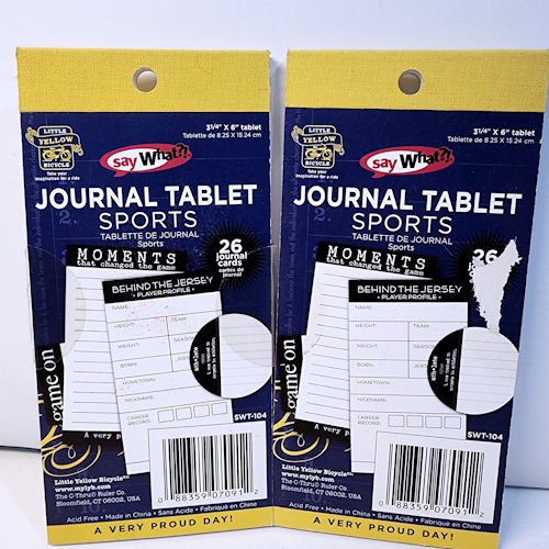 Little Yellow Bicycle Journal Tablets - Sports